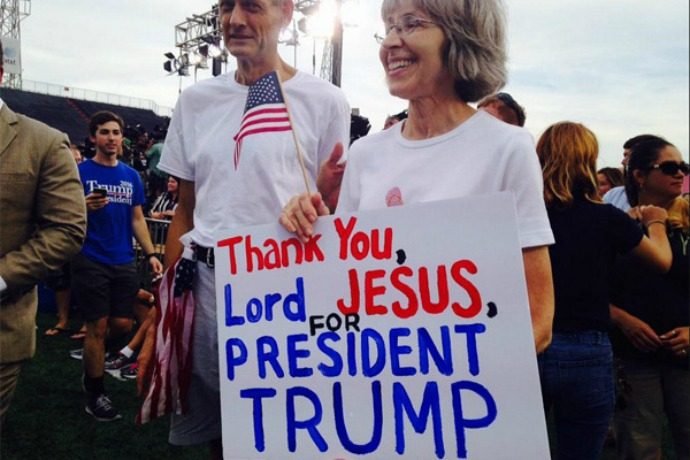 Image result for white jesus and trump