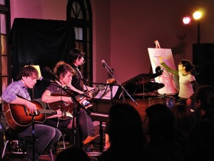Concert/art performance at The Fremont Abbey via Cocoa Dream (https://www.flickr.com/photos/haoli/)