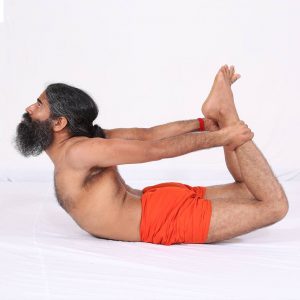 Ramdev performs a pose. Credit: Baba Ramdev, Facebook