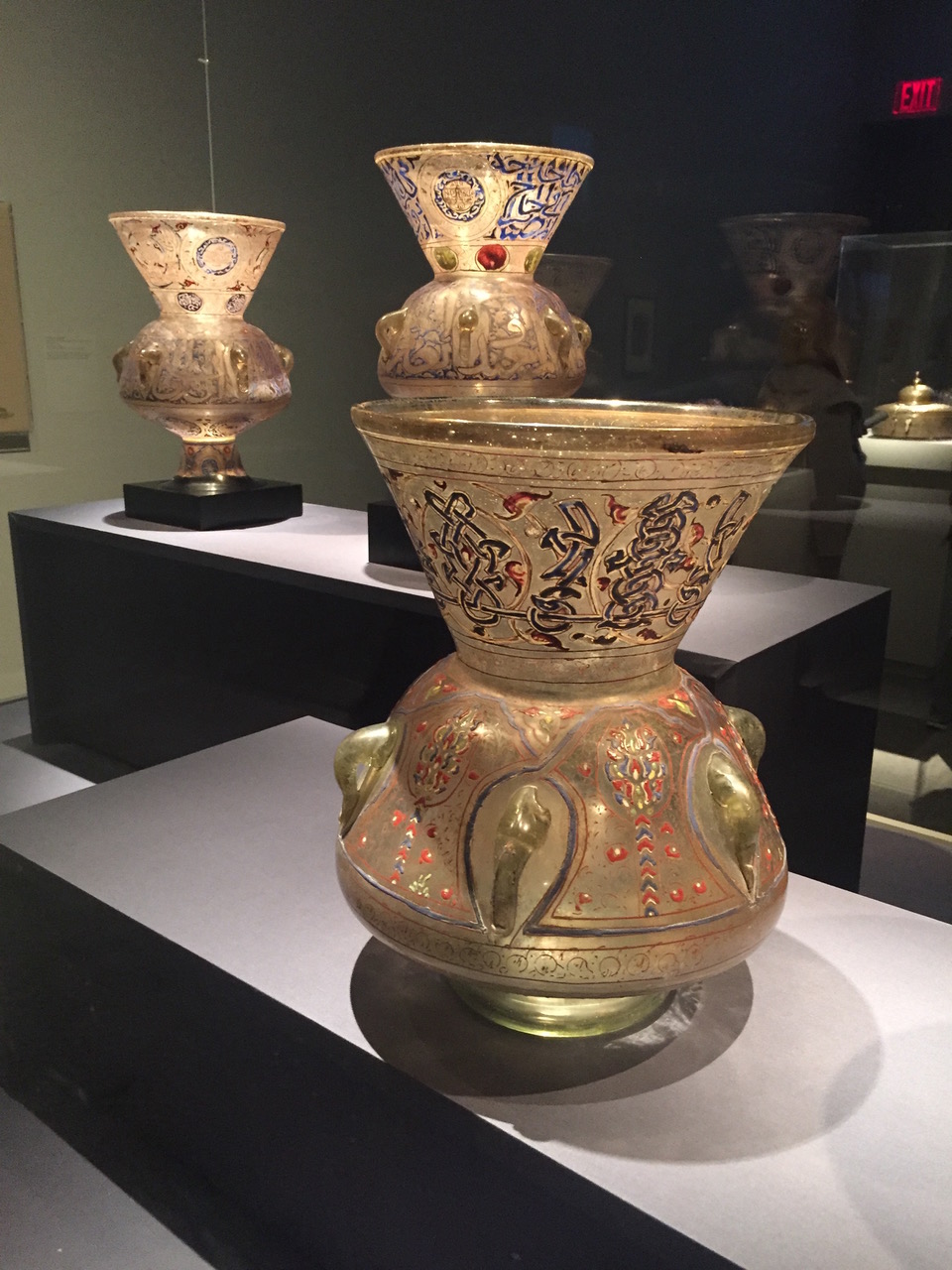 Mosque lamps from the 14th century.