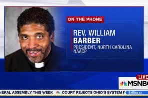 William Barber on the phone