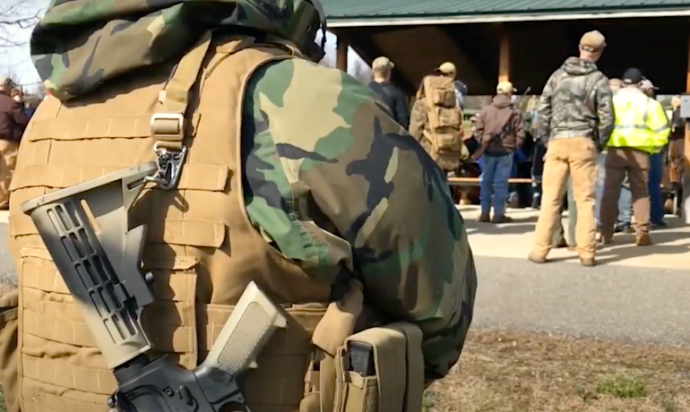 VIRGINIANS MAY VOTE IN ELECTIONS, BUT IN COUNTIES WITH MILITIAS DEMOCRACY HANGS IN THE BALANCE