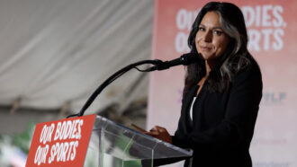 Director of Nationl "Intelligence" Tulsi Gabbard at "Our Bodies Our Sports"