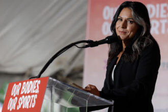 Director of Nationl "Intelligence" Tulsi Gabbard at "Our Bodies Our Sports"