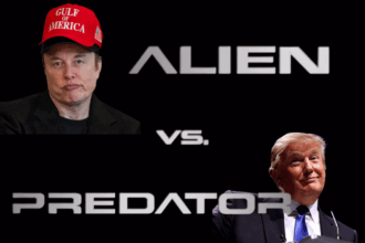 musk trump alien v predator